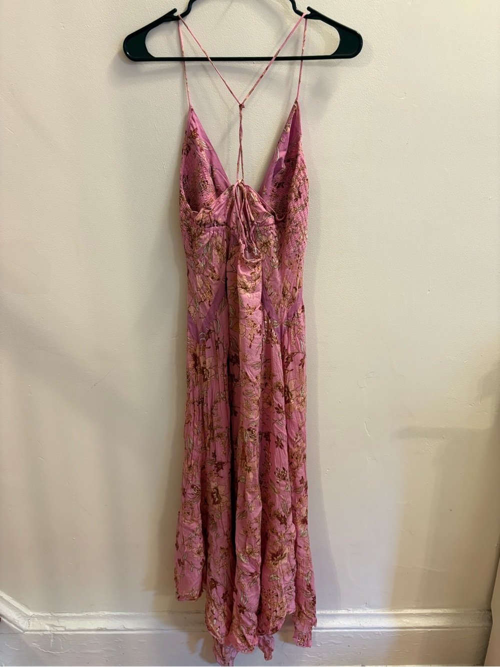 Free People There She Goes Pink Floral Slip Maxi Dress - Picture 5 of 6